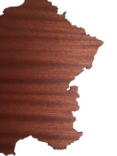 REAL WOOD FRANCIA Map Mahogany 4mm., Wall Art, Apartment Decor, Map Board - Image 4