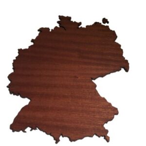 REAL WOOD GERMANIA Map Mahogany 4mm., Wall Art, Apartment Decor, Map Board - Image 7