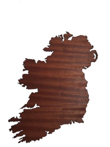 REAL WOOD IRLANDA Map Mahogany 4mm., Wall Art, Apartment Decor, Map Board - Image 5