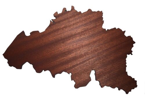 REAL WOOD BELGIO Map Mahogany 4mm., Wall Art, Apartment Decor, Map Board - Image 3