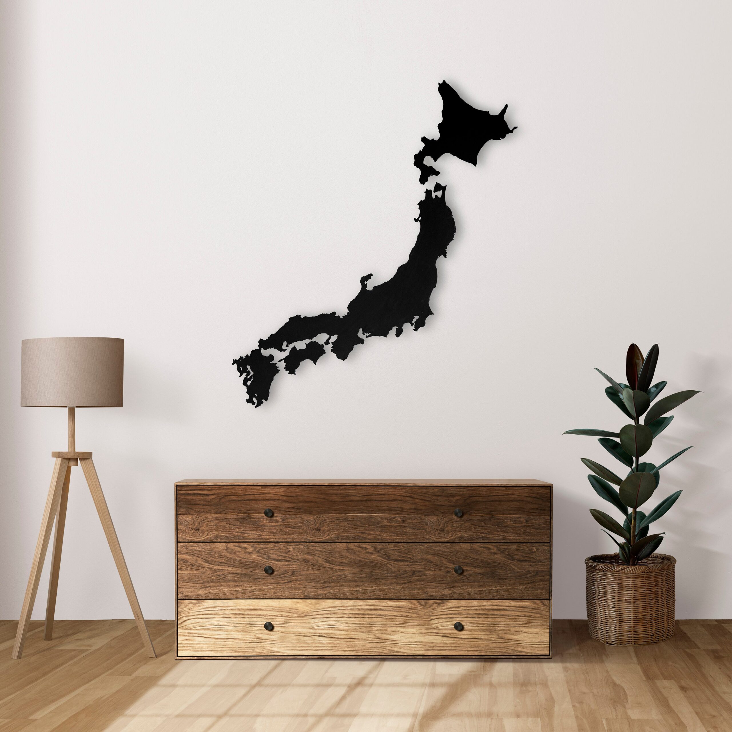 UBAMAP JAPAN - Wood Sticker Map - Image 1