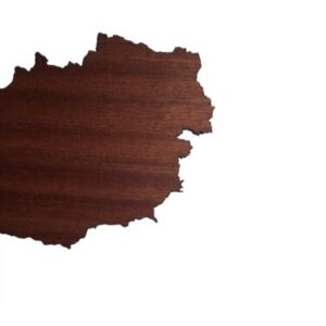 REAL WOOD AUSTRIA Map Mahogany 4mm., Wall Art, Apartment Decor, Map Board - Image 5