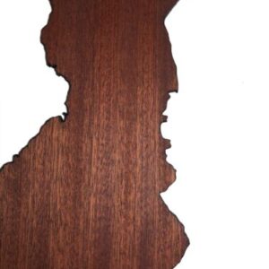 REAL WOOD FINLANDIA Map Mahogany 4mm., Wall Art, Apartment Decor, Map Board - Image 4