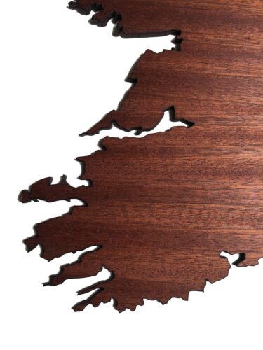 REAL WOOD IRLANDA Map Mahogany 4mm., Wall Art, Apartment Decor, Map Board - Image 2