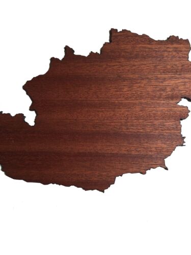 REAL WOOD AUSTRIA Map Mahogany 4mm., Wall Art, Apartment Decor, Map Board - Image 6