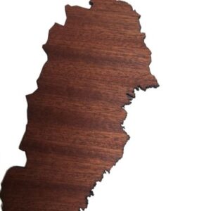 REAL WOOD SVEZIA Map Mahogany 4mm., Wall Art, Apartment Decor, Map Board - Image 3