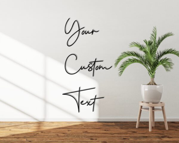 UBAWORDS - Romantic Personalized Wood Words - DIY Home Decor Wall - Custom wood words - Custom word signs, Wall Quotes - Custom Name Sign - Image 1