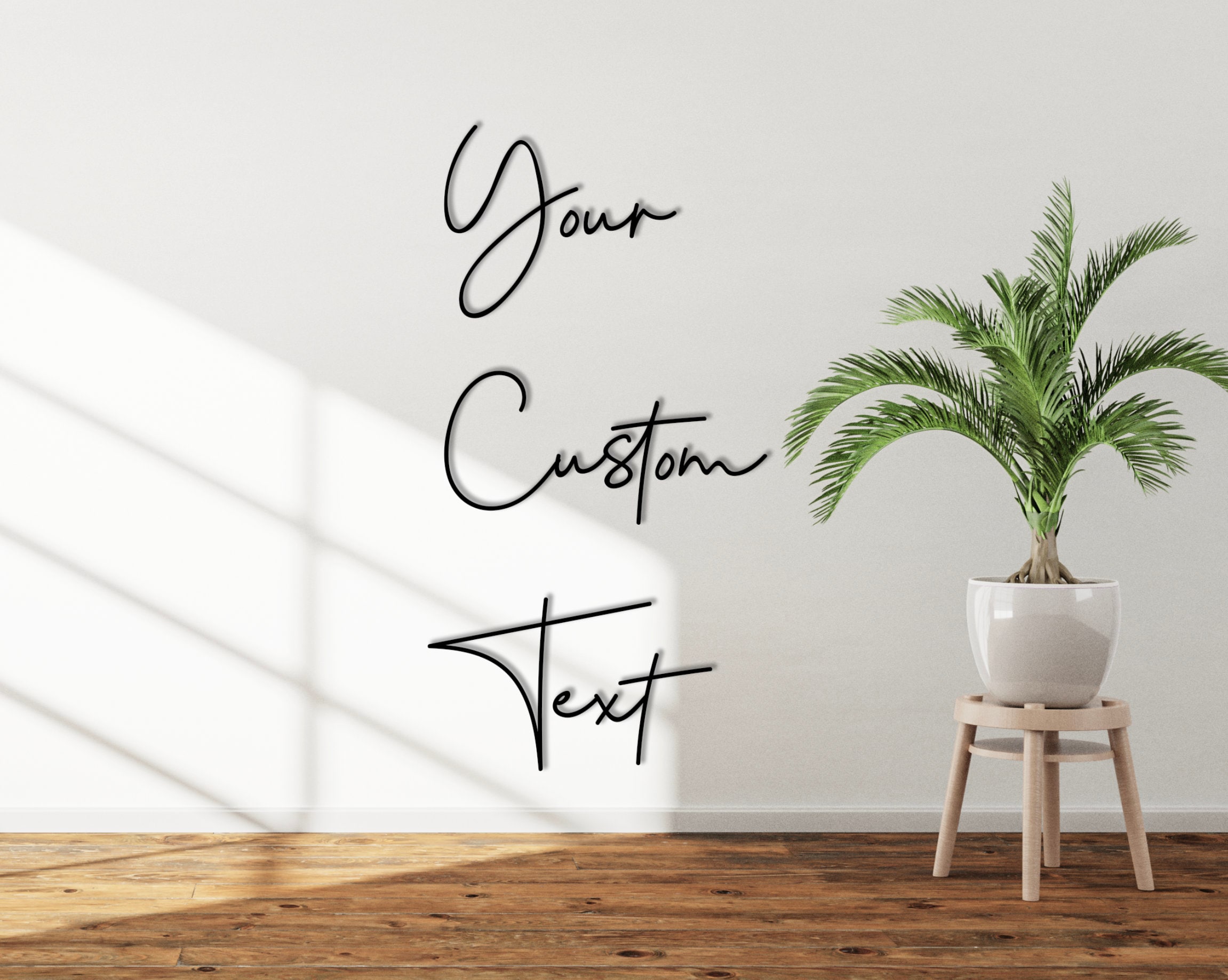 UBAWORDS - Romantic Personalized Wood Words - DIY Home Decor Wall - Custom wood words - Custom word signs, Wall Quotes - Custom Name Sign - Image 1
