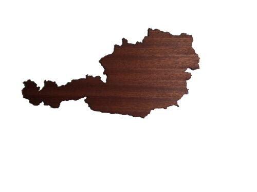 REAL WOOD AUSTRIA Map Mahogany 4mm., Wall Art, Apartment Decor, Map Board - Image 4