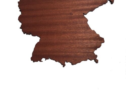 REAL WOOD GERMANIA Map Mahogany 4mm., Wall Art, Apartment Decor, Map Board - Image 3