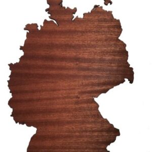 REAL WOOD GERMANIA Map Mahogany 4mm., Wall Art, Apartment Decor, Map Board - Image 5