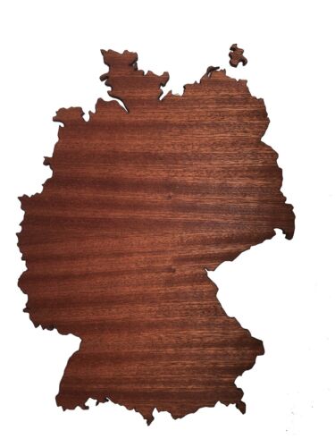REAL WOOD GERMANIA Map Mahogany 4mm., Wall Art, Apartment Decor, Map Board - Image 5