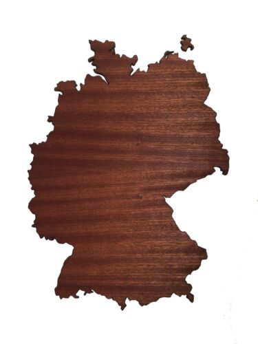 REAL WOOD GERMANIA Map Mahogany 4mm., Wall Art, Apartment Decor, Map Board - Image 1
